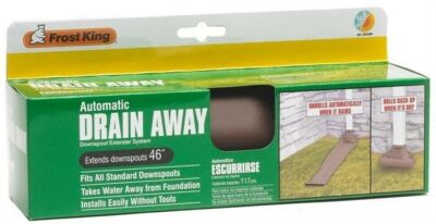 Frost King Drain Away DE46BR Brown Automatic Downspurt Extender Extension