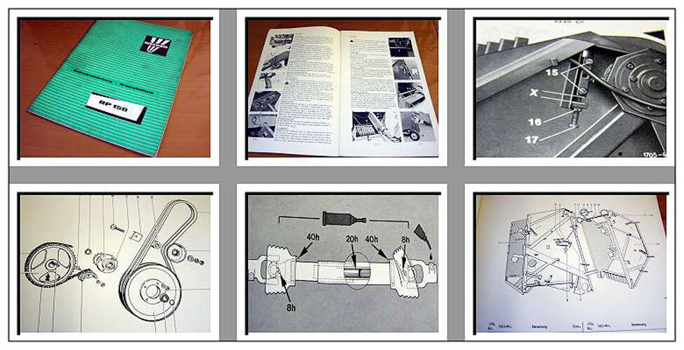 Welger RP 150 Rollpresse Betriebsanleitung Ersatzteilliste 1978