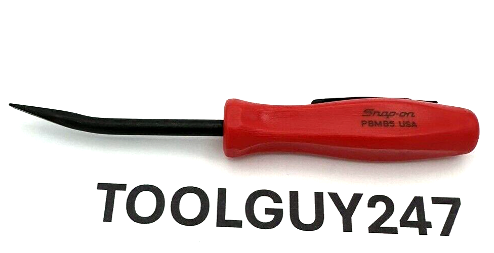 SNAP ON TOOLS USA PBMB5 R  RED 5" Length Angle Tip Mini Pocket Prybar NEW