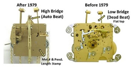 Hermle 451-053 H Grandfather Clock Movement Brand New Warranty