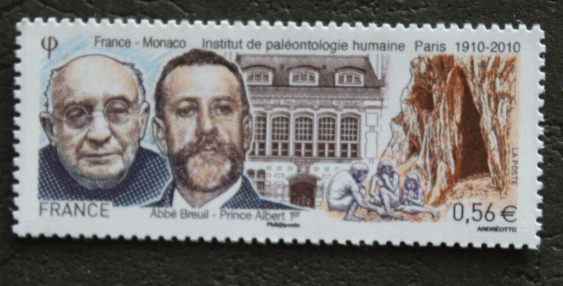 Timbre - France - Monaco Institut PalÃ©Ontologie Humaine- 2010 - Neuf ** - Yt4456