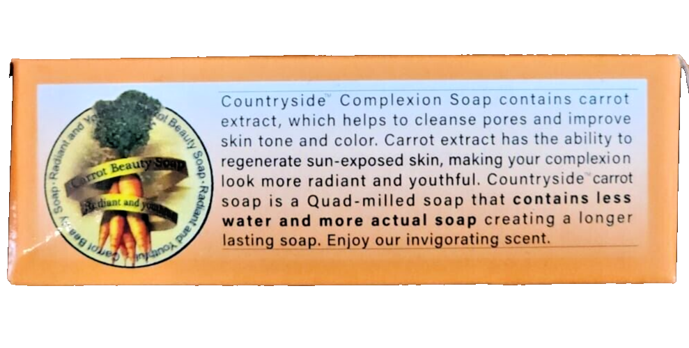 1 DOZEN Carrot Complexion Soap with Carrot Oil 12 BARS 125g Each  FREE SHIPPING