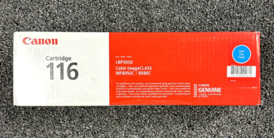 Genuine Canon 116 (1979B001) Cyan Toner Cartridge - NEW SEALED