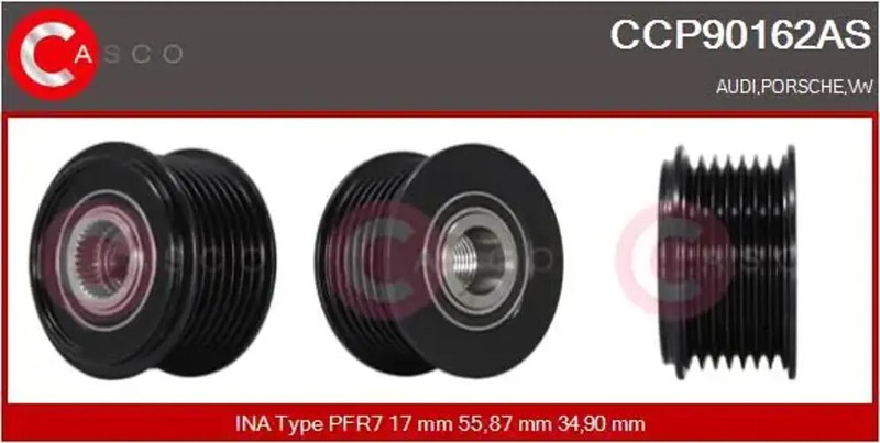 Poulie D'Alternateur Avec Poulie DÃ©Brayable Ccp90162as Casco