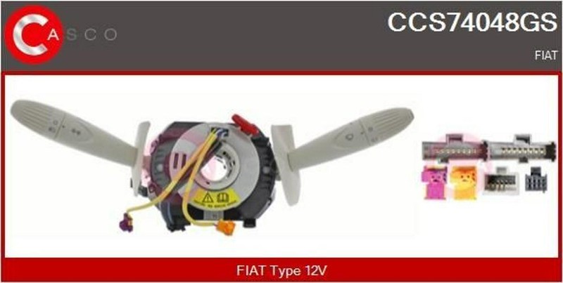 Casco Commutateur De Colonne De Direction Ccs74048gs Pour Fiat 500 (312)