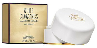 ELIZABETH TAYLOR WHITE DIAMONDS BODY RADIANCE PERFUMED BODY POWDER 2.6 Oz / 75 g