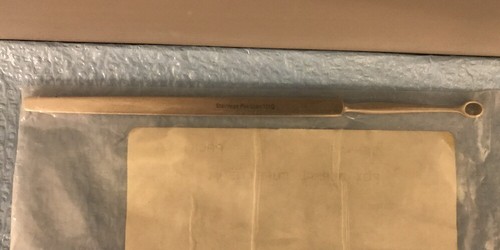 Sklar 98-413 Fox Dermal Curette #1 Floor Grade Pakistan Steel New - 1 each