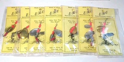 E B O Manufacturing Company Spinner Lure Lot (7)   1/4 oz