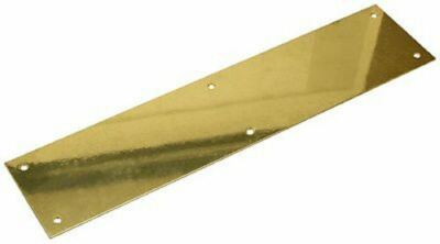 SOLID BRASS PUSH PLATE  3 1/2'' X 15'' NOS POLISHED BRASS SOLID BRASS