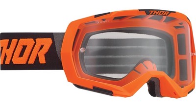 Thor Regiment Goggles (OSFM, Flo Orange/Black / Clear Lens)