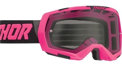 Thor Regiment Goggles (OSFM, Flo Pink/Black / Smoke Lens)