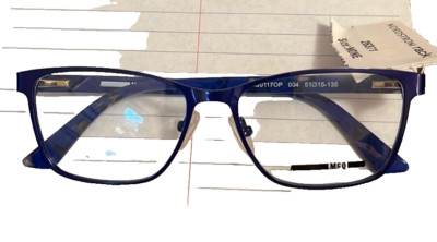 ALEXANDER MCQUEEN MQ0117OP 004 Blue AUTHENTIC EYEGLASSES 51-15 135 NEW MCQ