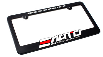 2 x E AUTO e-autosports license Plate Frame ''Where Performance Begins''