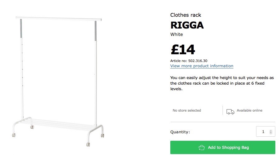 ikea rigga rail
