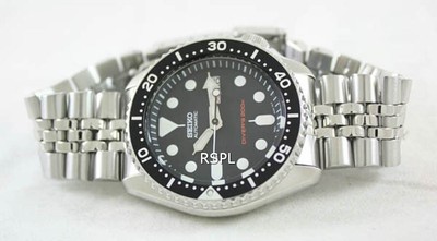 Pre-owned Seiko Propex Automatic Divers Black Dial Silver Skx007k2 Men's Watch Case 43 Mm
