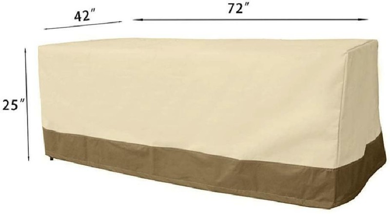 Vanteriam Outdoor Rectangular/Oval Patio Dining Table Cover-Waterproof Large Out
