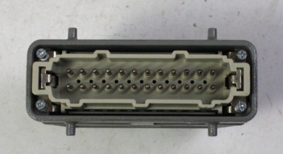 Harting Han 24 ES-M 24 Pin Connector W/Enclosure Used