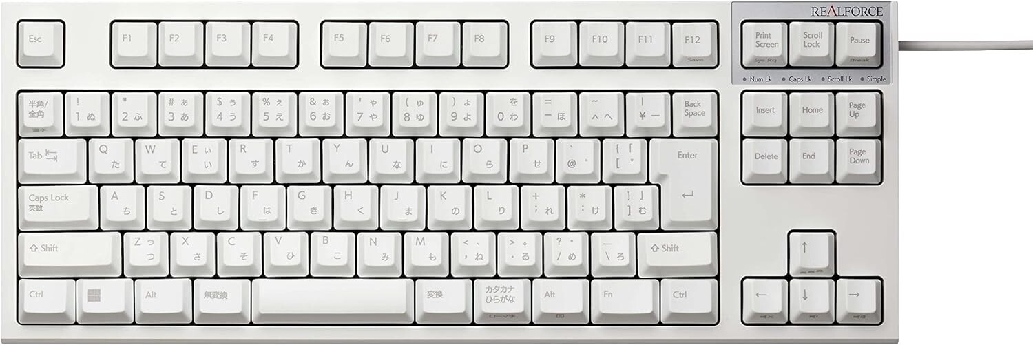 キーボード REALFORCE R3S KEYBOARD / R3SA41 Topre REALFORCE R3S Keyboard USB Full Size Japanese Layout
