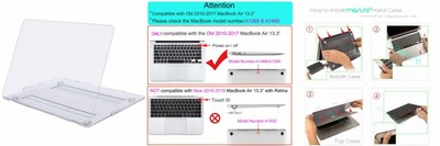 MOSISO MacBook Air 13 Case (Models: A1369 & A1466, Older Crystal Clear 