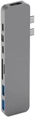 HyperDrive PRO 8-in-2 USB-C Hub - Grey Model Number:GN28D-GRAY