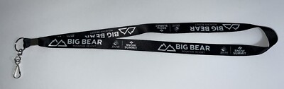 NEW Big Bear Mountain Resort Bear Mountain Black Lanyard