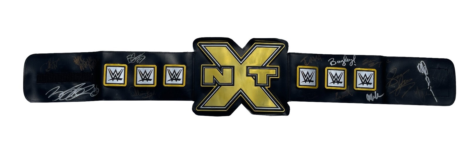 WWE NXT Championship Toy Belt Multi-Signed By 15 NXT Greats