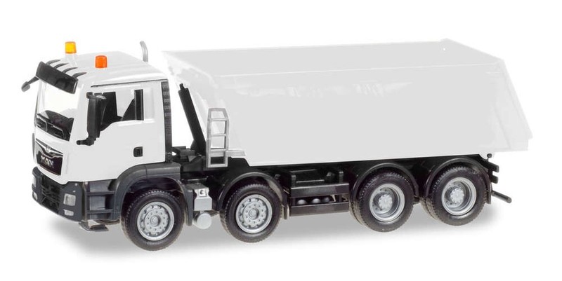 Herpa 013024 - Minikit Camion Benne Man Tgs M Euro 6, Blanc - Ho (1:87)