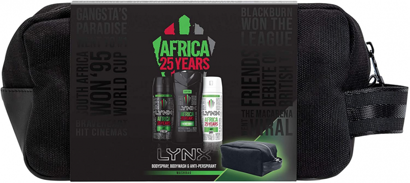 Lynx Africa, Washbag Christmas Gifts Set, For Men, Boys And Teenagers,...
