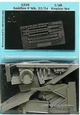 AIRES HOBBY 1/48 SPITFIRE F MK 22/24 ENGINE SET FOR ARX EDU D 4310