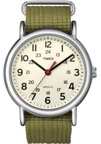 Timex Hommes Facile Lisible Week-End Indiglo Montre 38mm Eau RéSistant T2n651