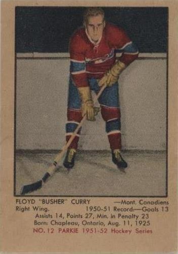 1951-52 Parkhurst - Floyd Curry #12
