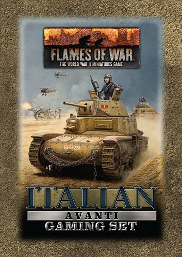 Итальянская оловянная банка Avanti (x20 жетонов, x2 цели, x16 кубиков) Flames of War