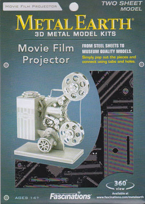 Fascinations Metal Earth 3D Laser Cut Steel Model Kit - Vintage Movie Projector
