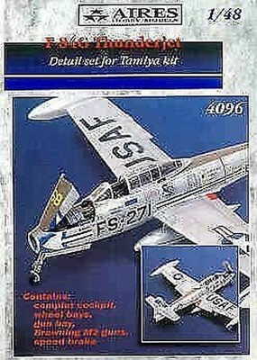 AIRES HOBBY 1/48 F84G THUNDERJET DETAIL SET FOR TAM D 4096