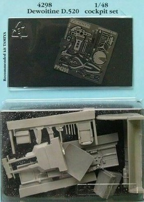 AIRES HOBBY 1/48 D520 COCKPIT SET FOR TAM 4298