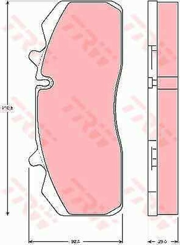 Ensemble De Plaquettes De Frein Trw Gdb5083, Frein Ã Disque