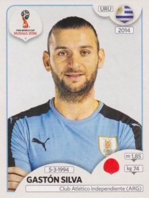 Panini Sticker Fußball WM 2018 Russia Nr. 100 Gaston Silva URU Uruguay Bild NEU