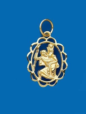 MARKENLOS 9CT GELBGOLD KOSTÜM ST.CHRISTOPHER
