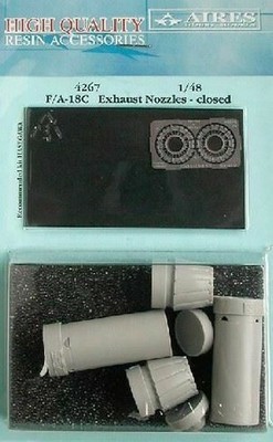 Aires Hobby 1/48 F/A18C Escape Boquillas Closed para Hsg D 4267