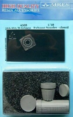 AIRES HOBBY 1/48 JAS39A/B GRIPEN EXHAUST NOZZLES CLOSED FOR ITA D 4308