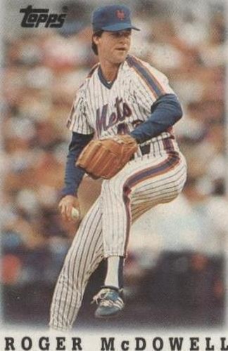 1988 Topps League Leaders Minis - Roger McDowell #62