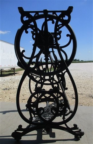 Treadle Sewing Machine Cast Iron Base Industrial Age Table Willcox & Gibbs mo