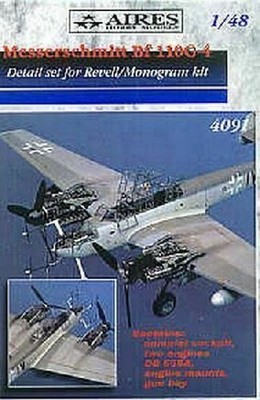 Aires Hobby 1/48 BF110G4 Set Detalle con / 2 Motores para Rmx 4091