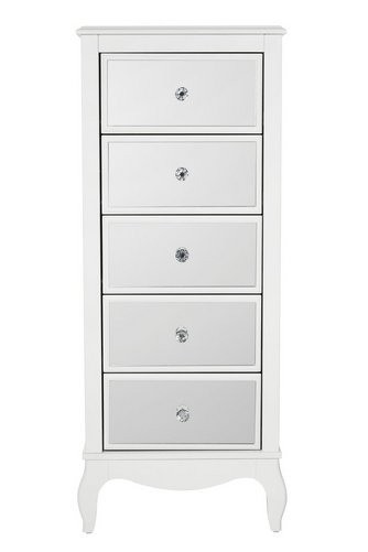New Other Amelie Mirrored 5 Drawer Tallboy Rrp 169 99 In
