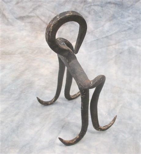Metal Meat Hook Hog Cattle Grappling Anchor Butcher Farm Steampunk Vintage