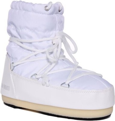 MOON BOOT Nylon Niedrig Original Nylon Weiß Damen UK 3 - 8