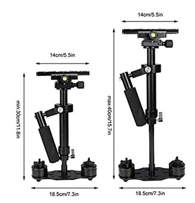 Wondalu S40 15.8'/40CM Handheld Steadycam Camera Stabilizer for DSLR Steadicam C