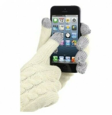 Beanie KitSound Music + Gloves Touchscreen Ipod MP3 Jack Plug 3.5 SIZE S