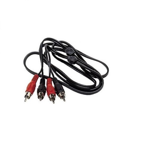 CAVO AUDIO 2X RCA MASCHIO A 2X RCA MASCHIO 2.6MT STANDARD NERO