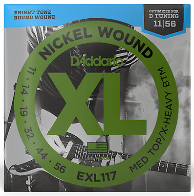 D'Addario EXL117 Set 011-056 Medium Top/Heavy Bottom